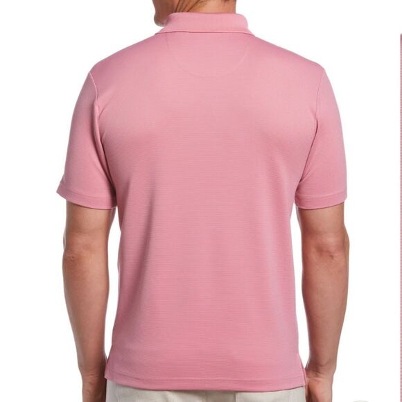 CUBAVERA BIG & TALL SOLID TEXTURED POLO WILD ROSE XL NWT - Picture 2 of 6